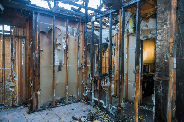 Professional Fire Damage Assessment technician working in Midland, PA